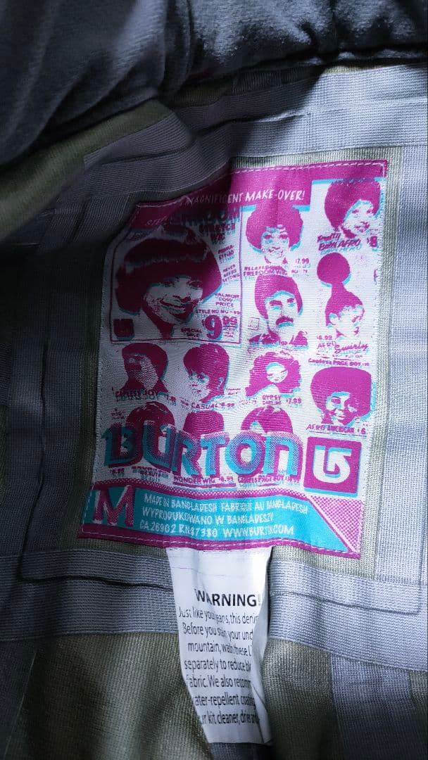 【BURTON バートン】 スノーボードウェアパンツ リアルデニム