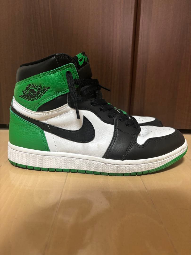Nike Air Jordan 1 ブラック/ホワイト/グリーン