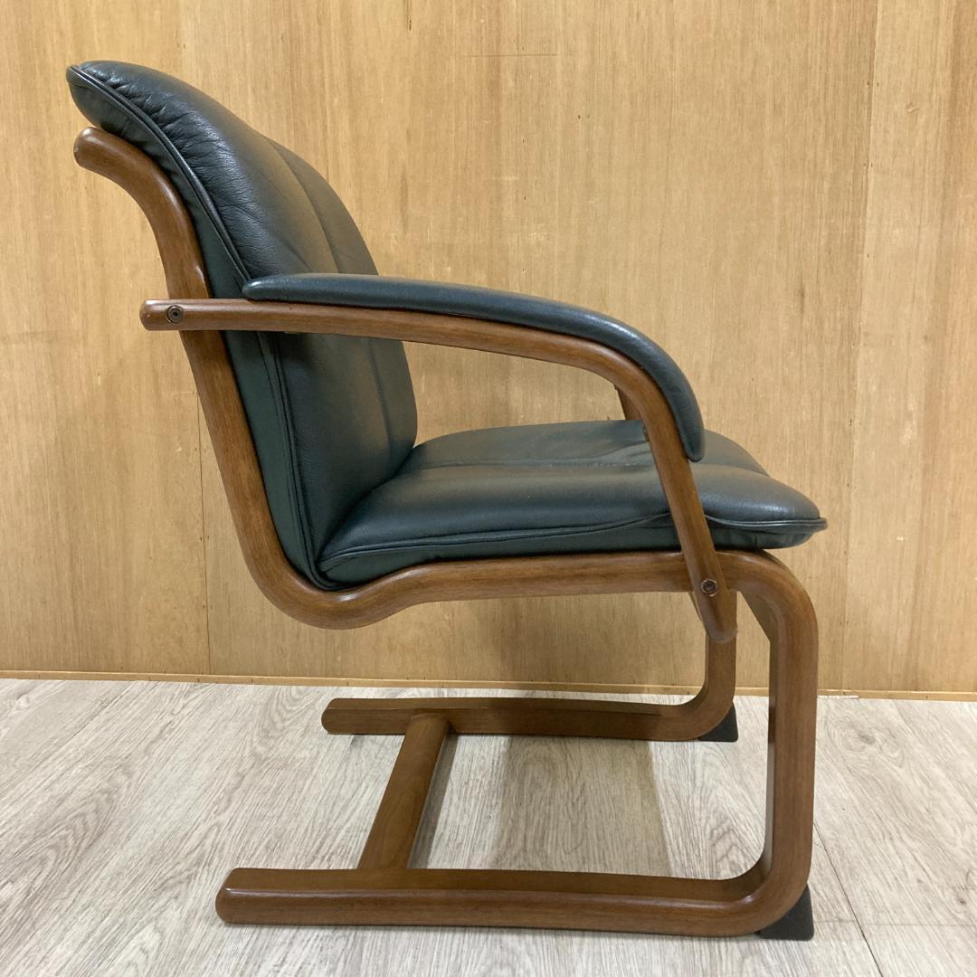 冨士ファニチア　アームチェア　一人掛けソファ　本革　B