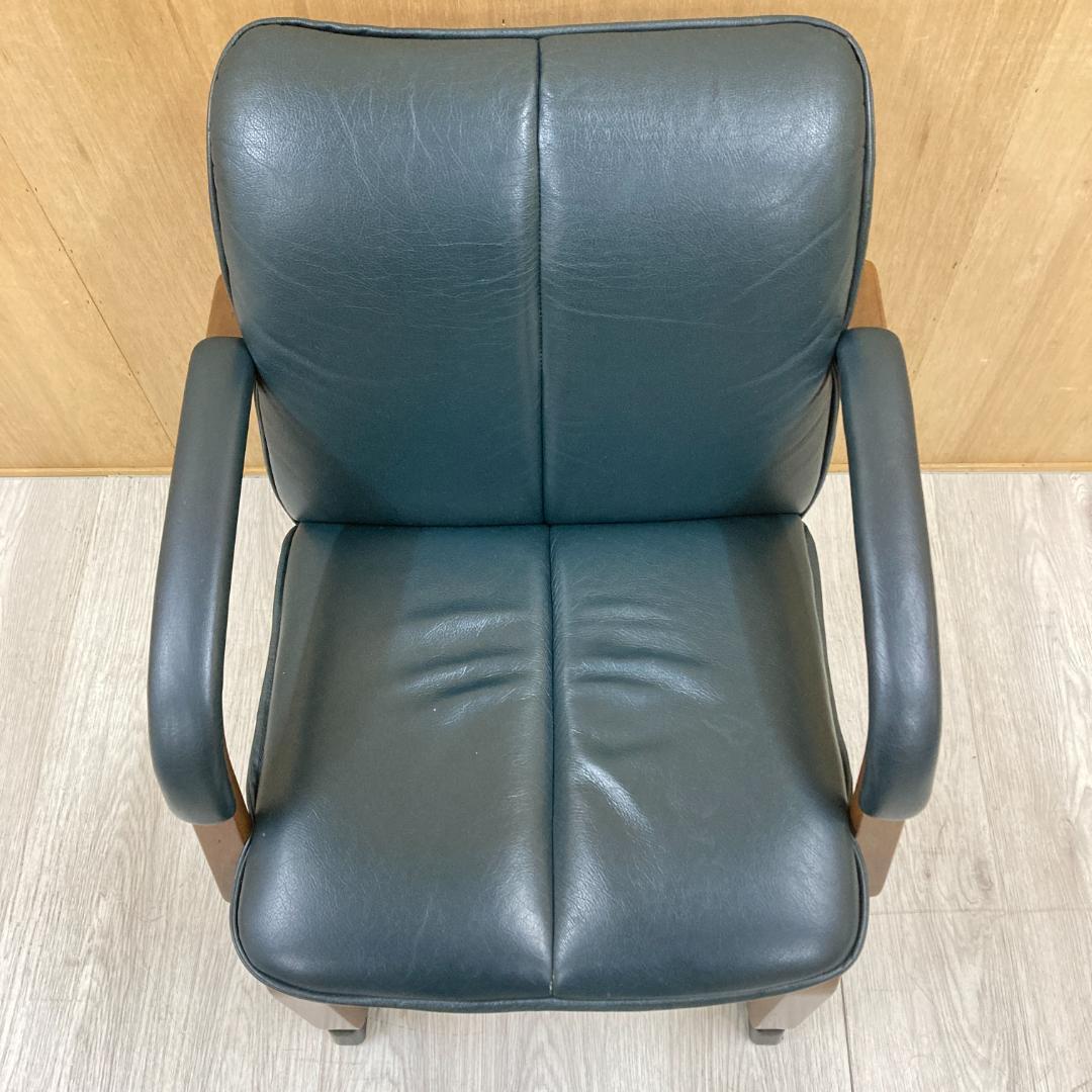 冨士ファニチア　アームチェア　一人掛けソファ　本革　B