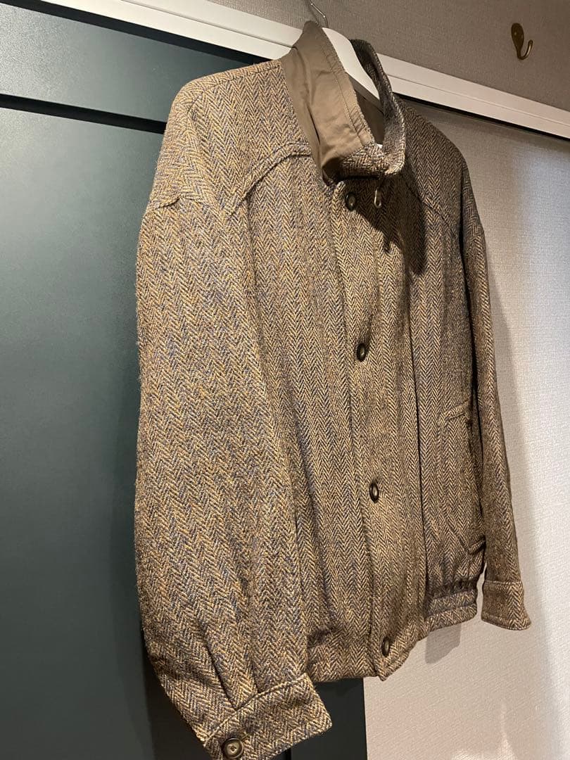 ジャケット・アウター 80s walbusch Harris Tweed Padded Bomber