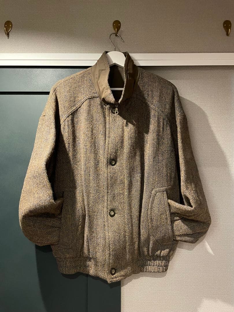 ジャケット・アウター 80s walbusch Harris Tweed Padded Bomber