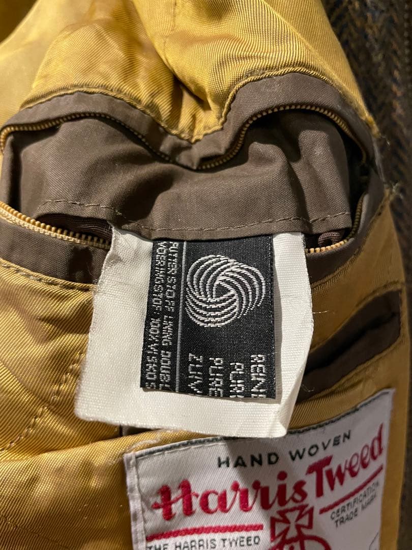 ジャケット・アウター 80s walbusch Harris Tweed Padded Bomber