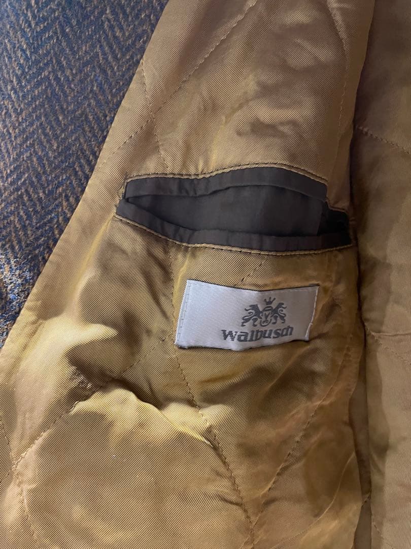 ジャケット・アウター 80s walbusch Harris Tweed Padded Bomber