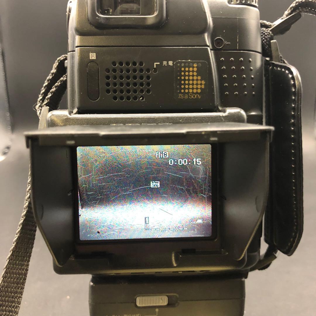 【通電確認済み】SONY ソニー 液晶Hi8/8ミリビデオカメラ・CCD-SC7
