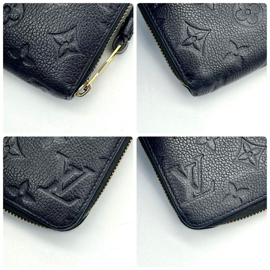 ルイヴィトン アンプラント ジッピーウォレット 長財布 正規品 本物 レザー 黒