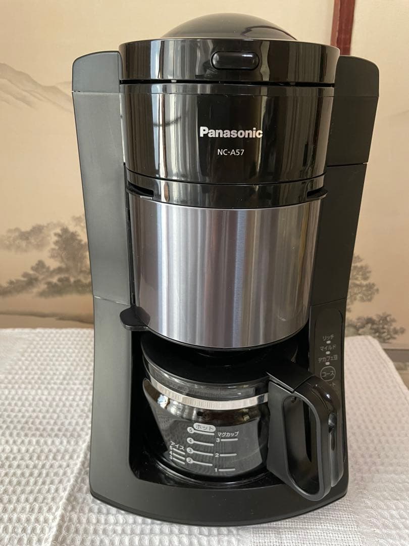 2023年製 Panasonic コーヒーメーカー ミル付 NC-A57-K