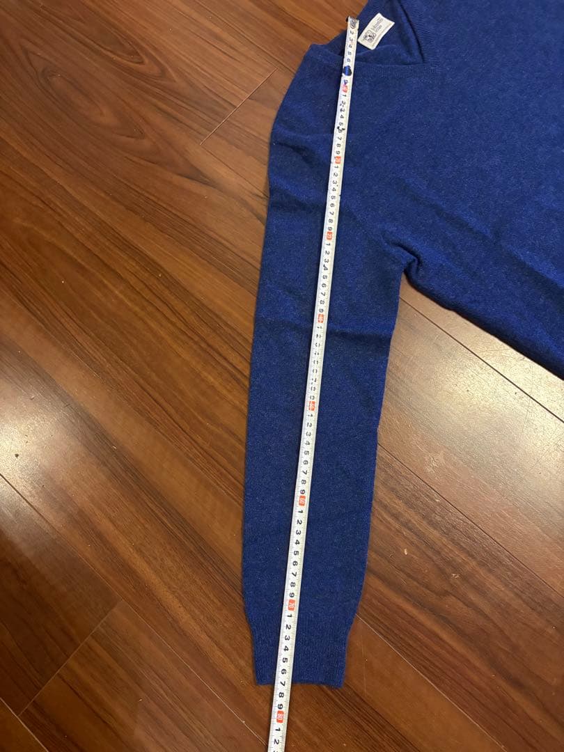 【値下げ！】Johnstons of Elgin ブルー カシミヤ セーター S