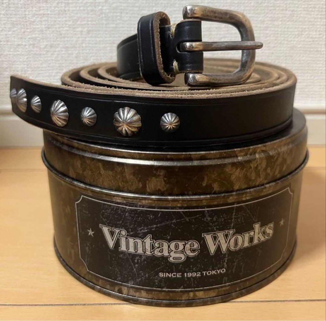 VINTAGE WORKS レザーベルト DH5745 ブラック 男女フリー 新