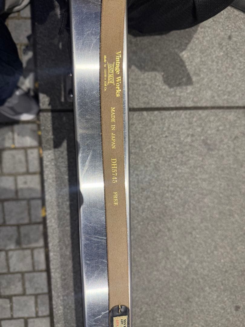 VINTAGE WORKS レザーベルト DH5745 ブラック 男女フリー 新