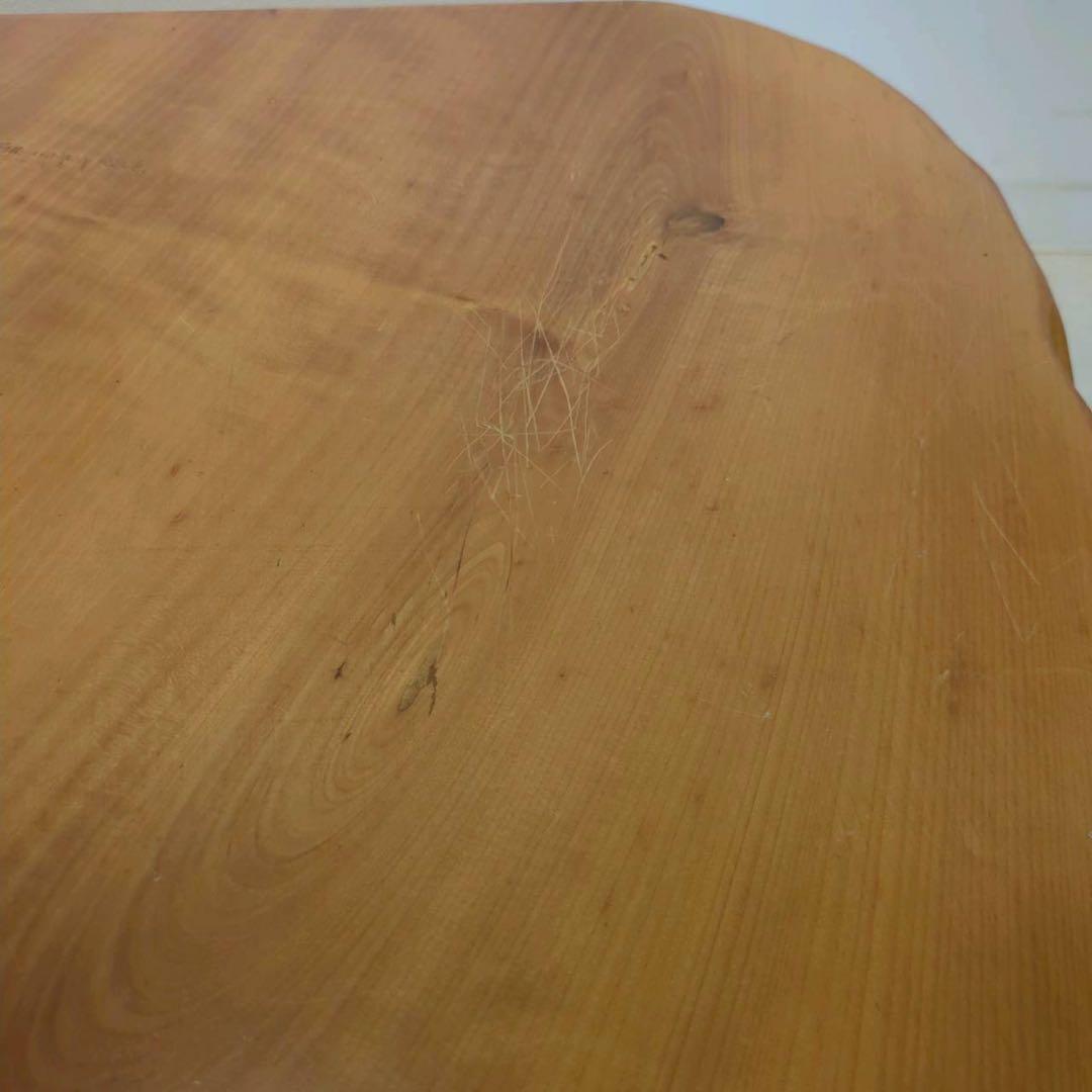 座卓　ローテーブル　一枚板　レトロ　木製