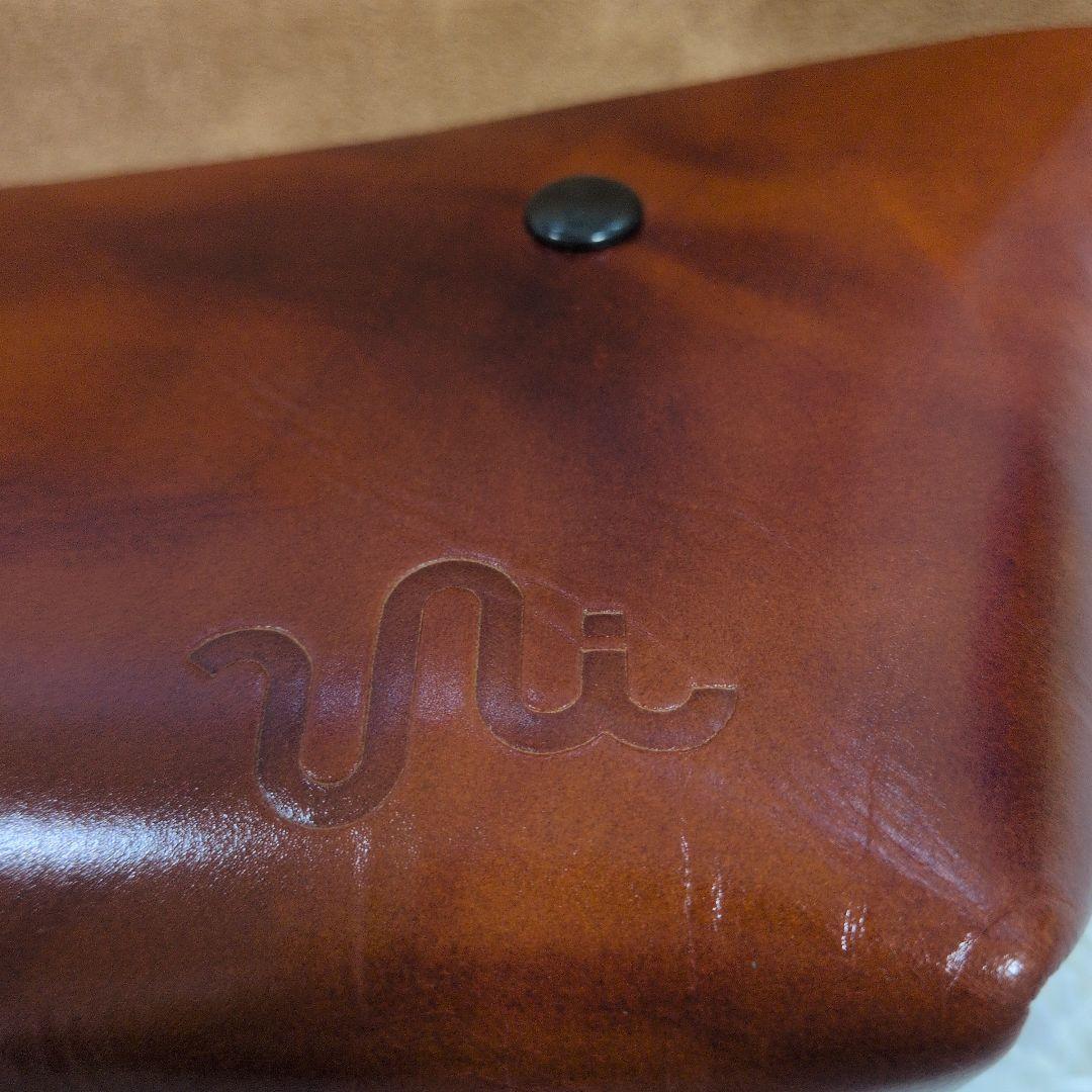 極美品　uni&co ユニアンドコー メッセンジャーバッグ　キャメル　XS