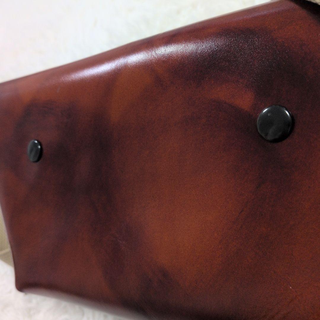 極美品　uni&co ユニアンドコー メッセンジャーバッグ　キャメル　XS