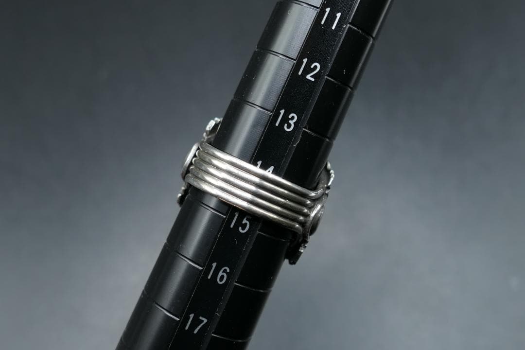 美品　14号　ナバホ　ランニングベアスタジオ　ターコイズ　リング　RB　指輪