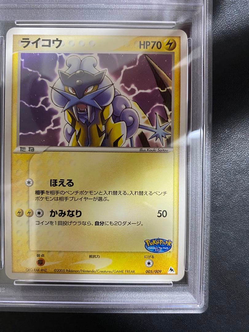 ライコウ psa10 ポケパークプレミアムファイル 005/009