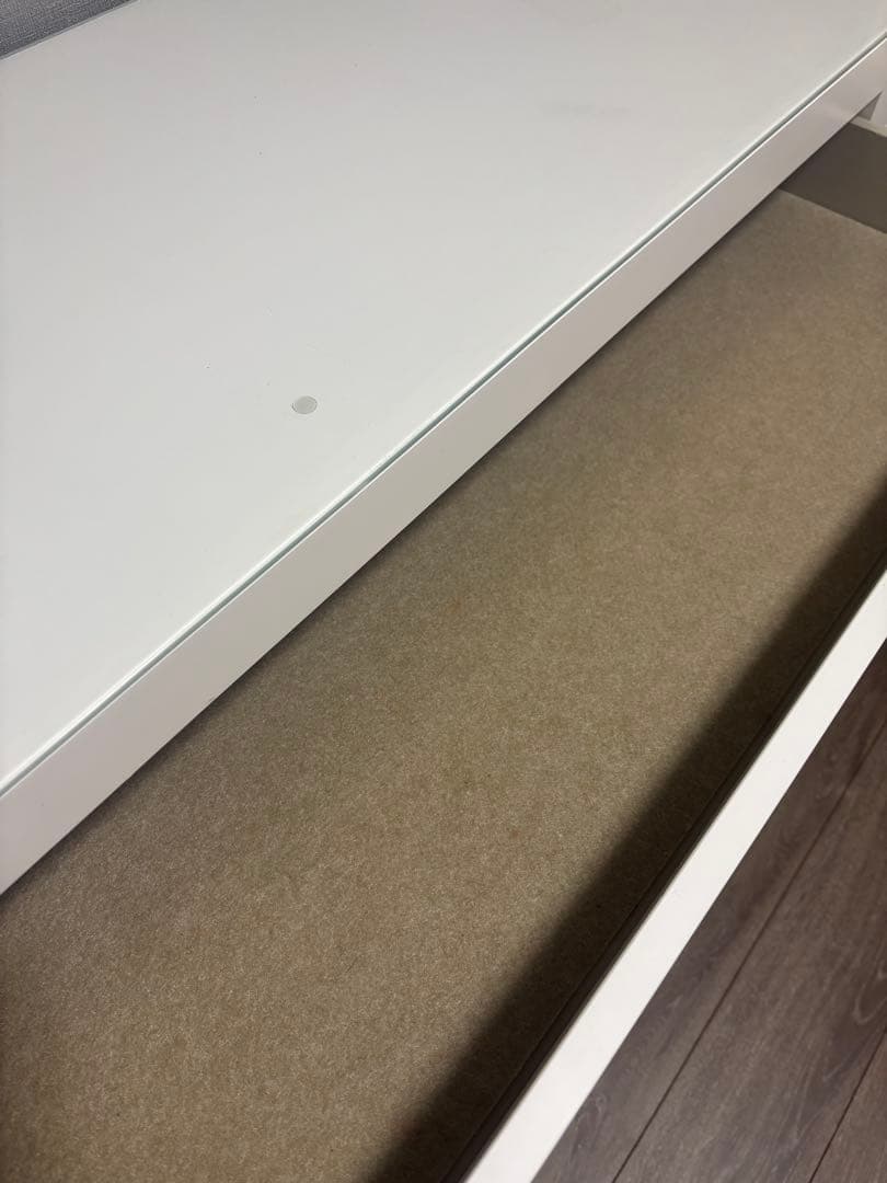 IKEA MALM ドレッサー ホワイト 120x41 cm ガラス天板付き