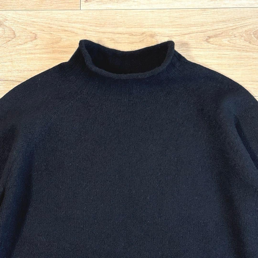 MARGARET HOWELL ハイネックウールニット サイズ2 ブラック