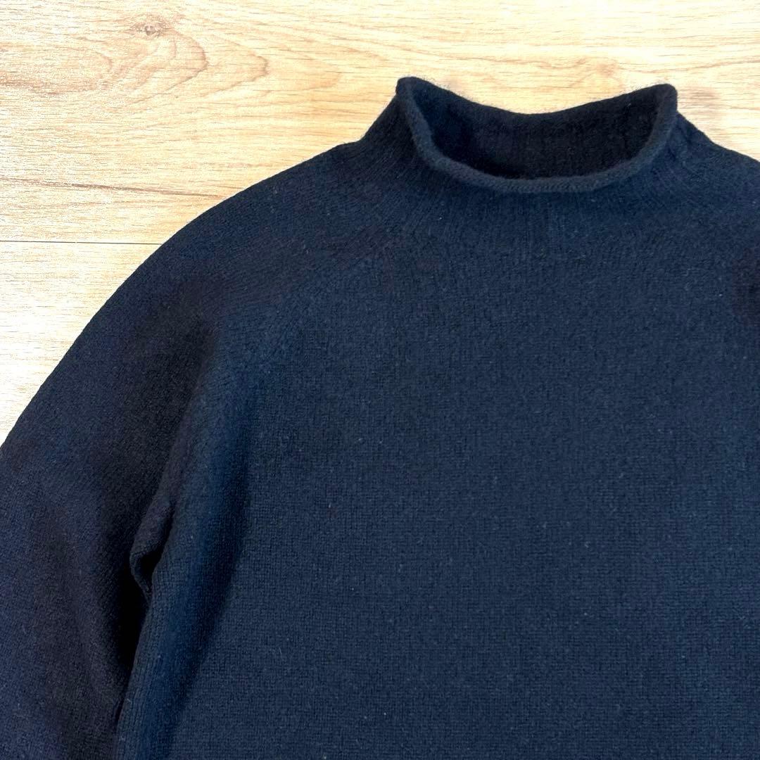 MARGARET HOWELL ハイネックウールニット サイズ2 ブラック