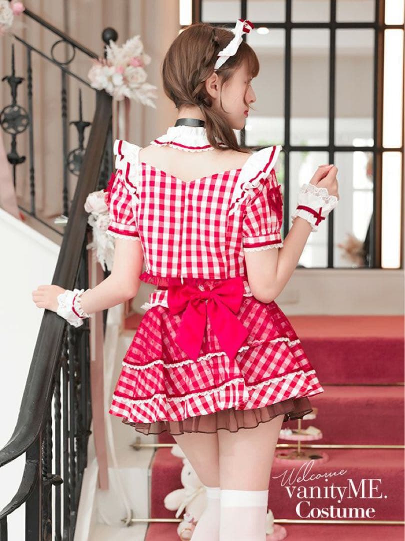 Malymoon マリームーン ギンガムポップバレンタインチェックメイド