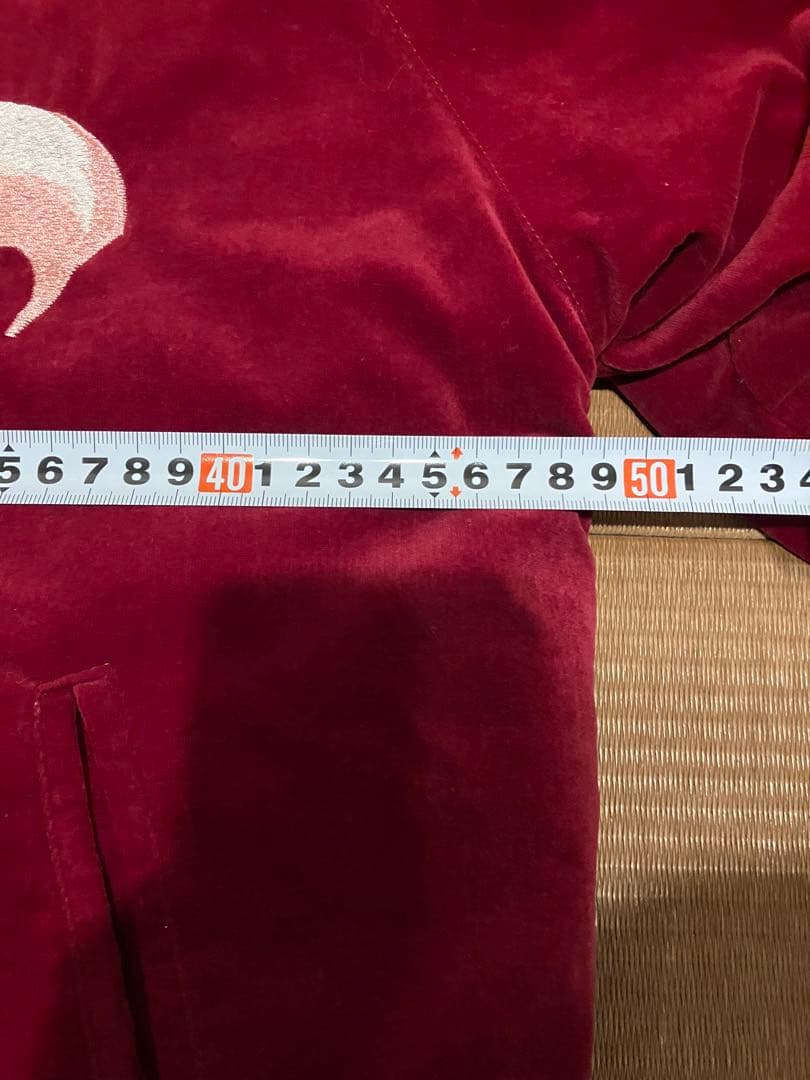 スカジャン別珍　フラミンゴ　ロカビリー　サイズS