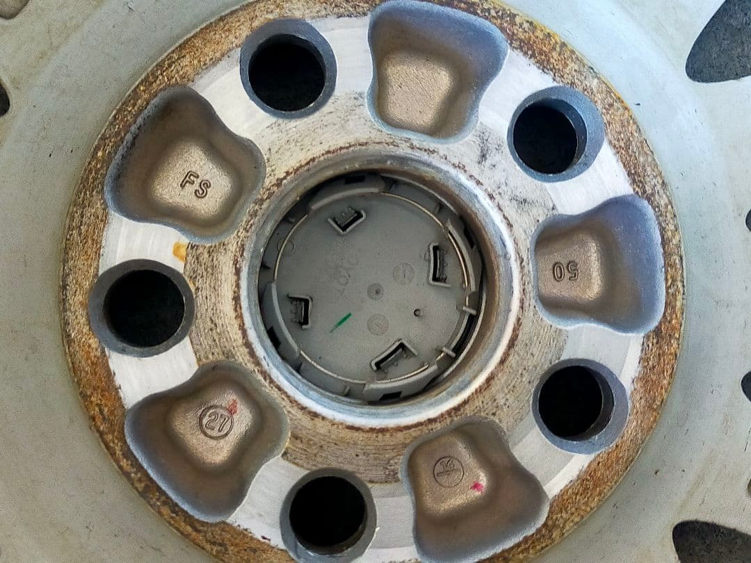 ⑭15インチ スタッドレスタイヤ 純正アルミホイール４本セット１９５/６５Ｒ１５