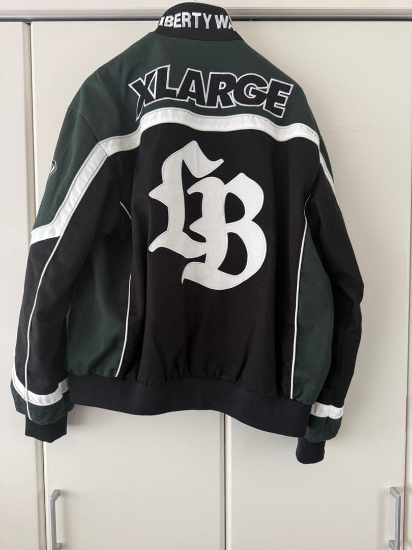 LIBERTY WALK-XLARGE レーシングジャケット ブラック/グリーン