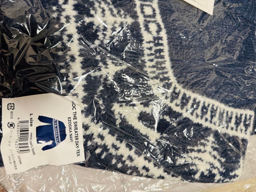 最終《新品 未使用》TNOC THE SWEATER DAY-TEX ネイビー
