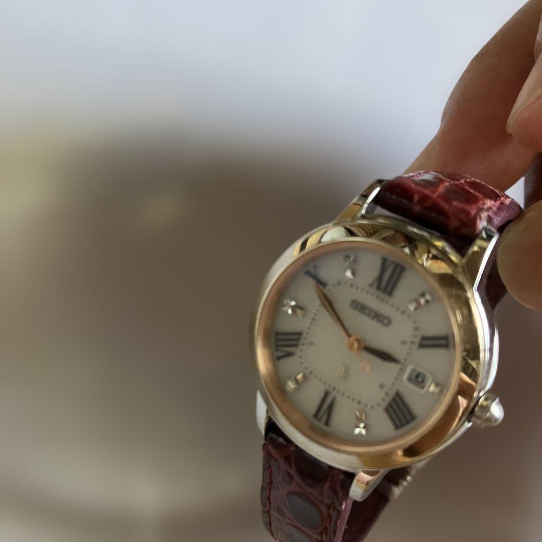 専用　 SEIKO ルキア 腕時計 1B22-0CK 電波ソーラーチタン　ダイヤ