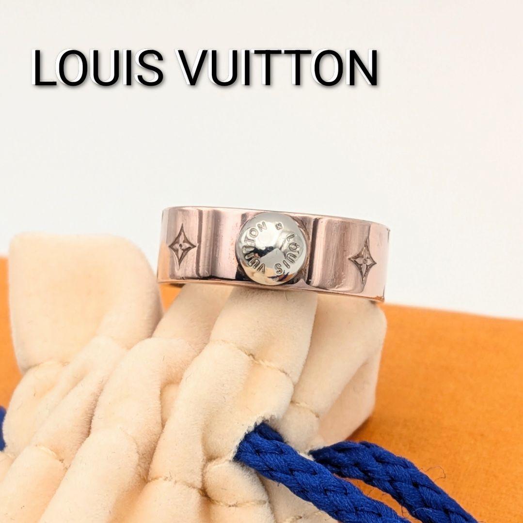 箱なし ルイヴィトン バーグナノグラム リング Sサイズ