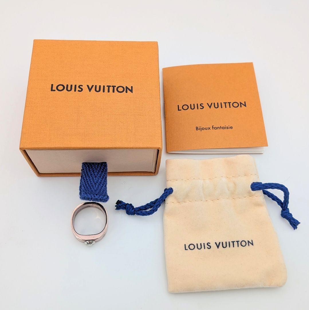 箱なし ルイヴィトン バーグナノグラム リング Sサイズ