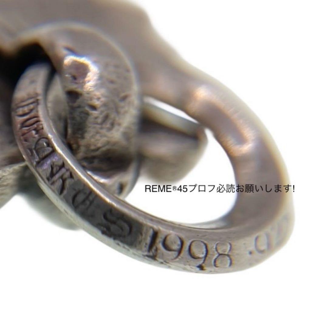 【鑑定済】クロムハーツ スモールCHクロス ダガー キーリング キーホルダー