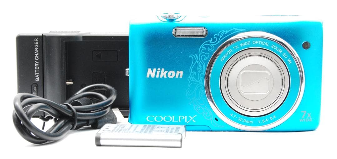 【美品/動作確認済】Nikon Coolpix S3500 バッテリー充電器付