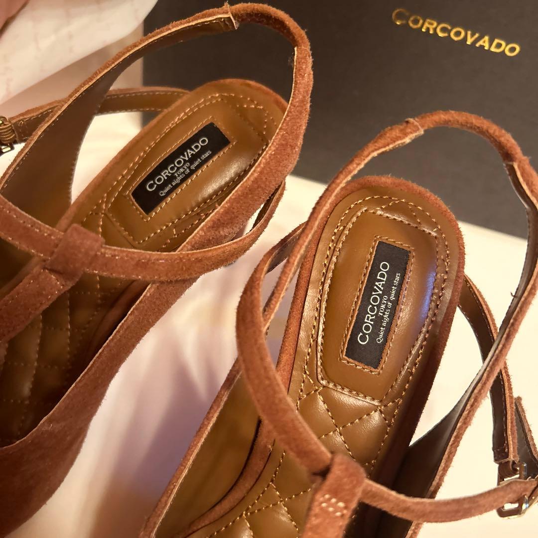 Corcovado パンプス　キャメル