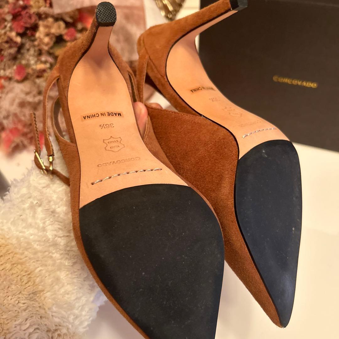 Corcovado パンプス　キャメル