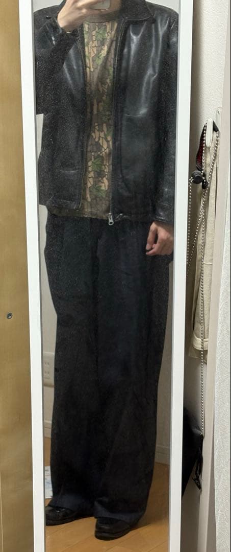 00s old Gap レザージャケット　レザースイングトップ　短丈