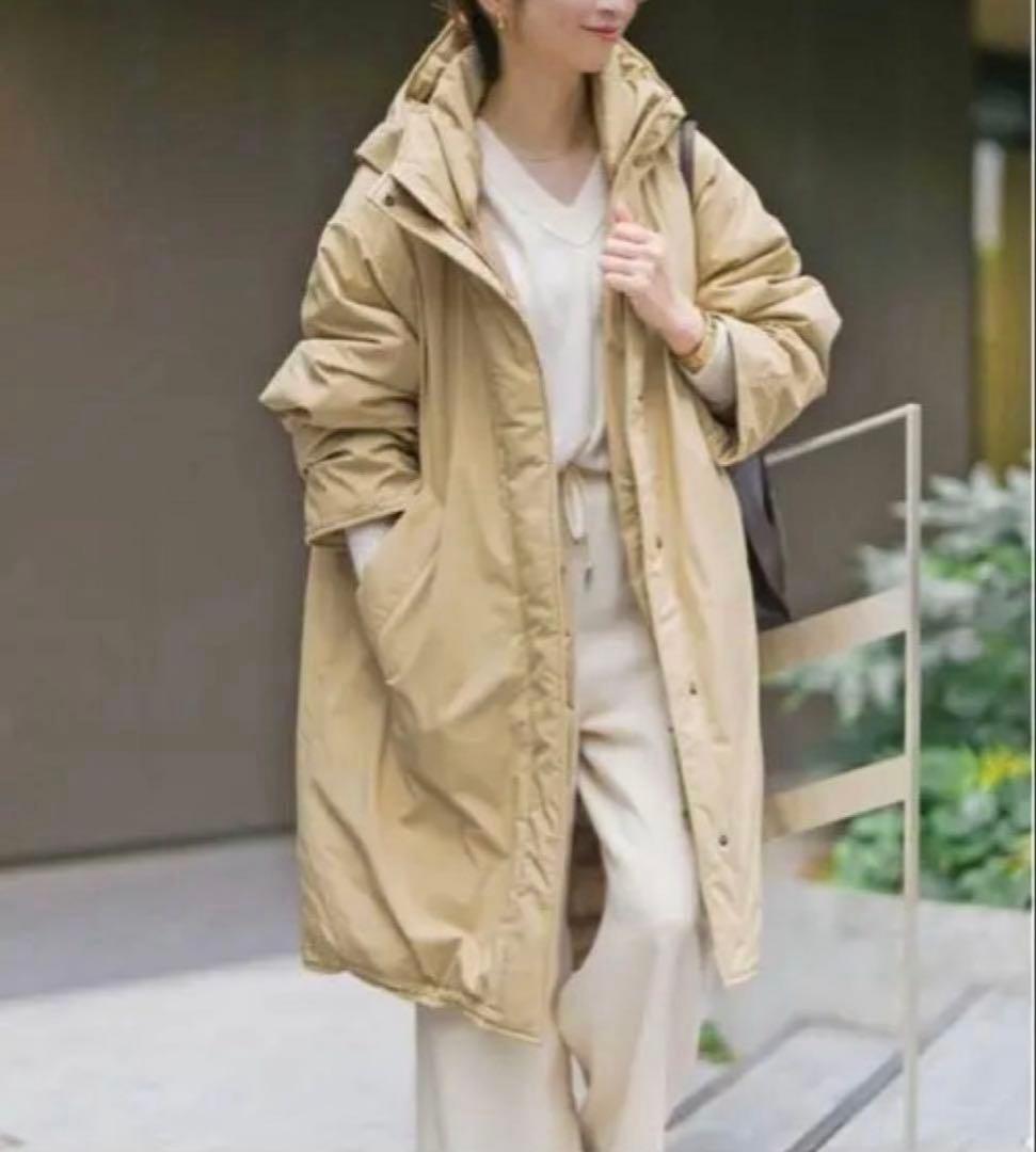 未使用級✨ spick and span 撥水フーデッドダウンコート 38 M