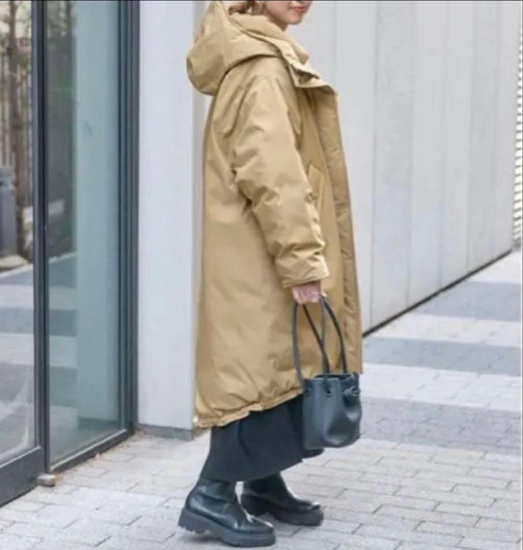 未使用級✨ spick and span 撥水フーデッドダウンコート 38 M