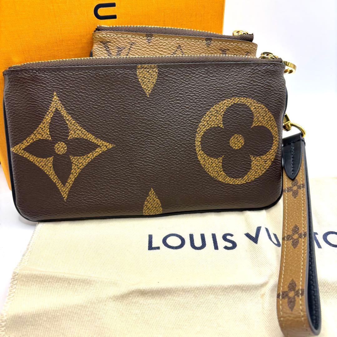 極美品 RFID ルイヴィトン トリオ リバース ポシェット ジャイアント