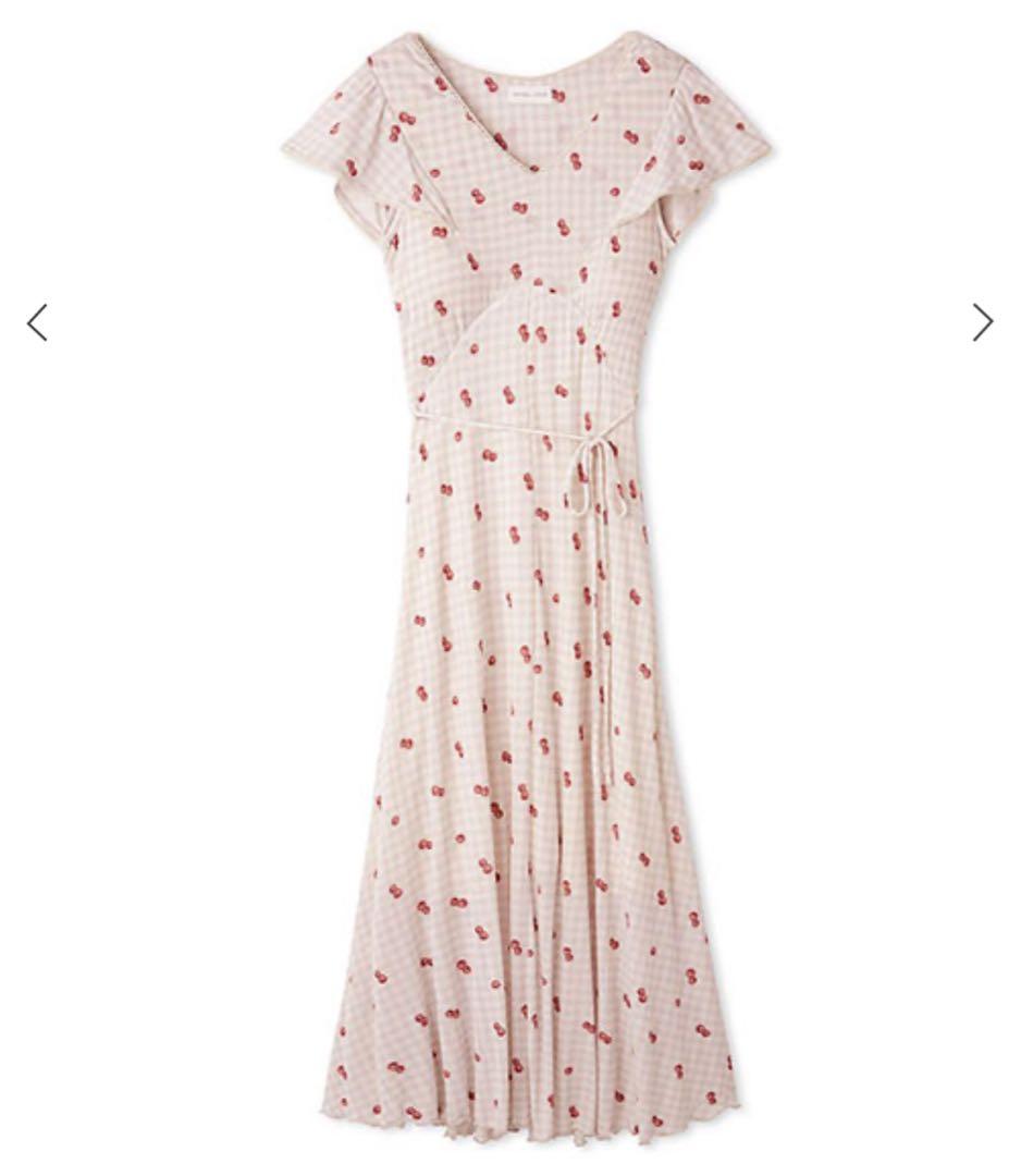 スナイデルホームチェリーカシュクールワンピース