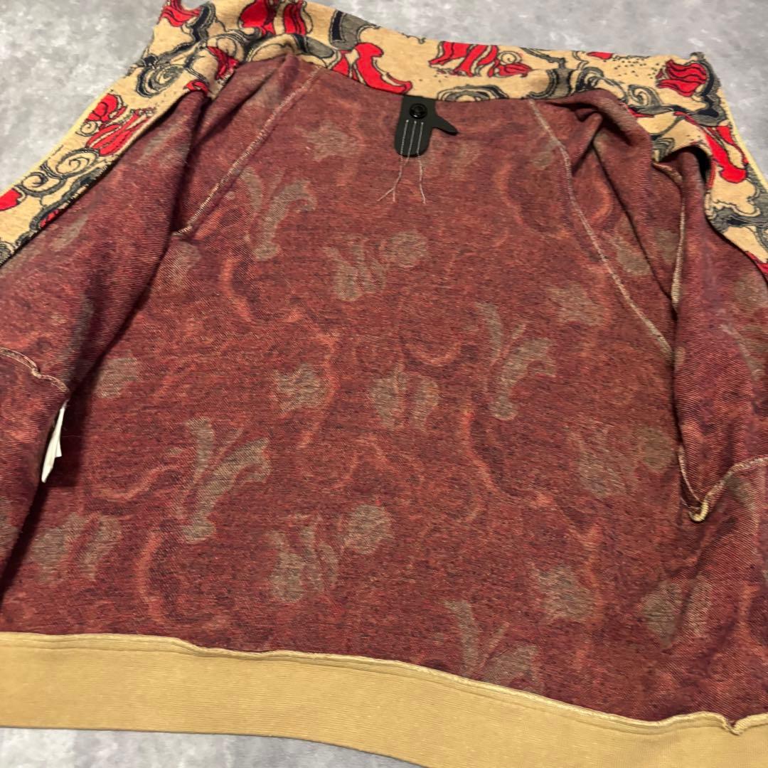 BernhardWillhelm ジップアップ ニットブルゾン総柄　ユニセックス