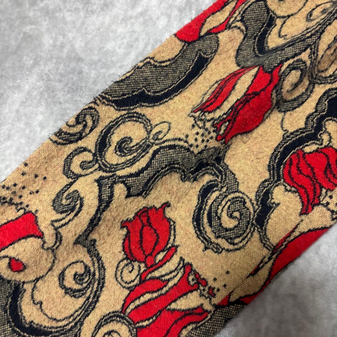 BernhardWillhelm ジップアップ ニットブルゾン総柄　ユニセックス