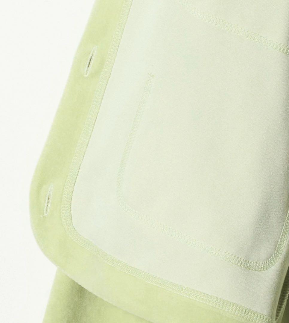 今期2026春夏<6（ROKU）＞ベロア カラーカーディガン