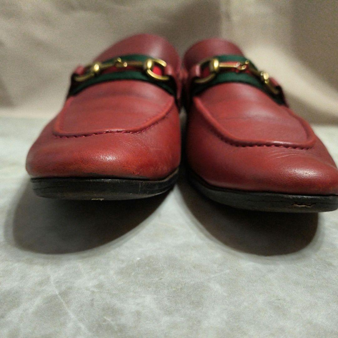 Nap様　GUCCI グッチ ホースビットローファー37 1/2 (24~)
