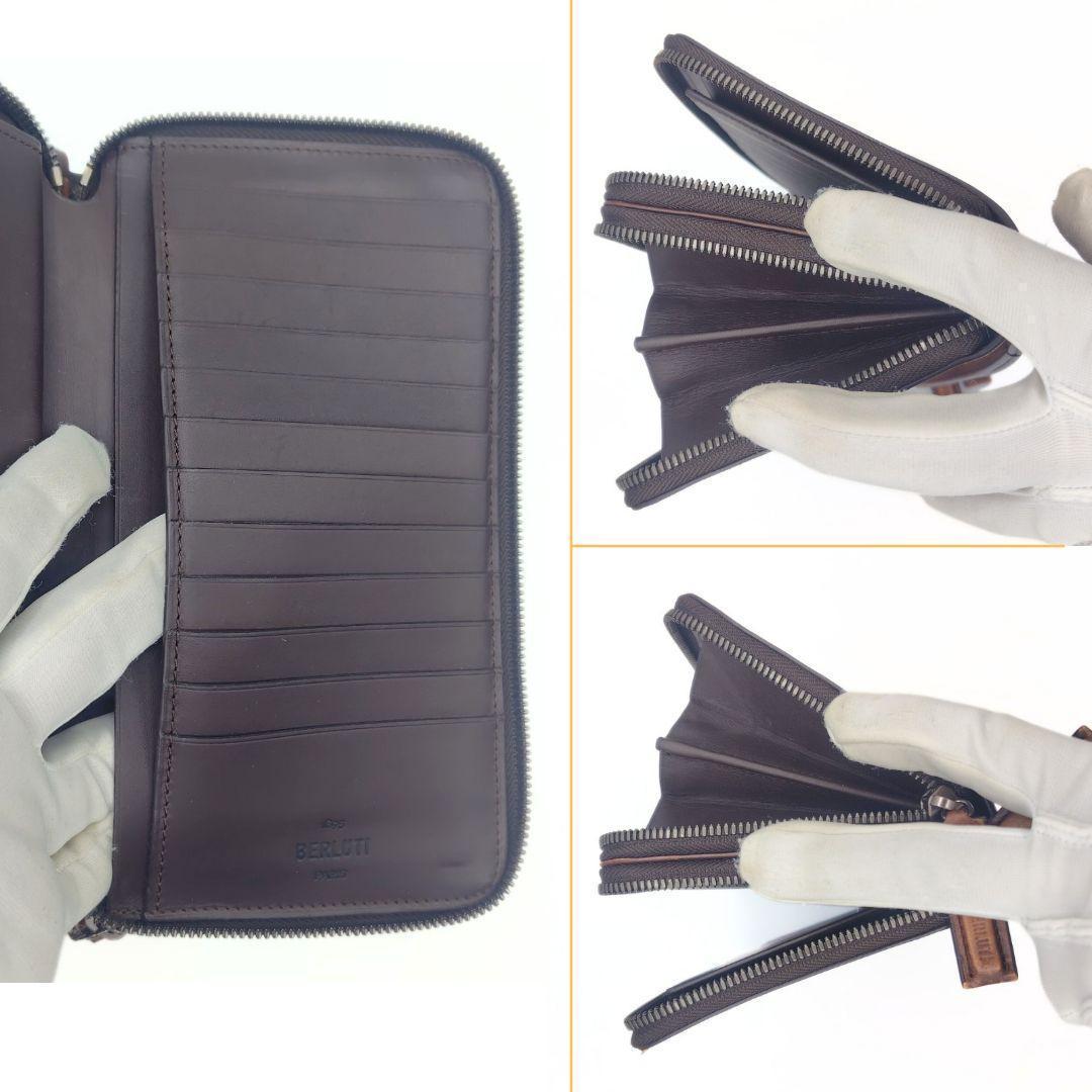 ベルルッティ カリグラフィ タリ スクリットレザー オーガナイザー 長財布