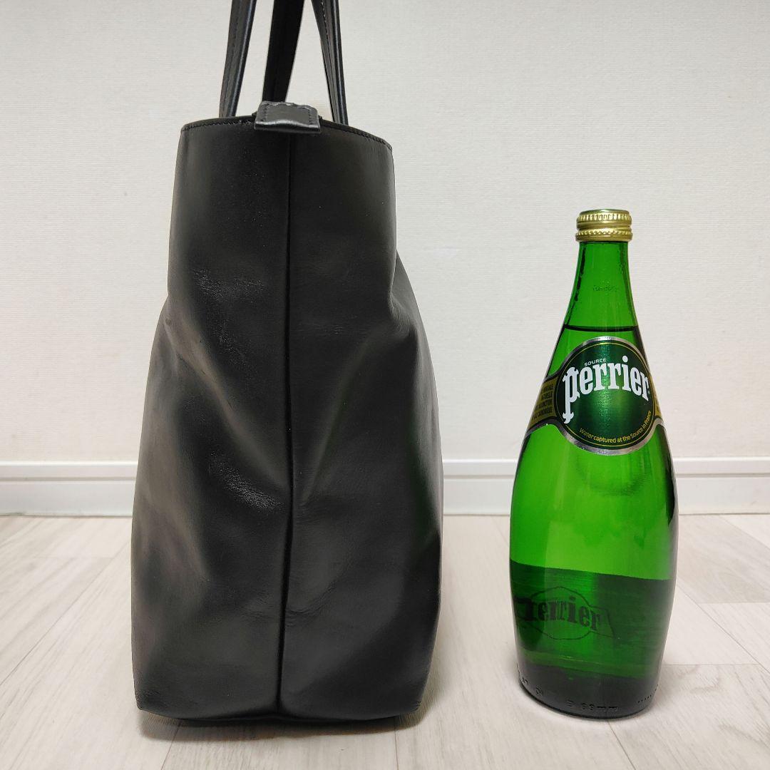 ユナイテッドアローズ　ブラック　レザートートバッグ