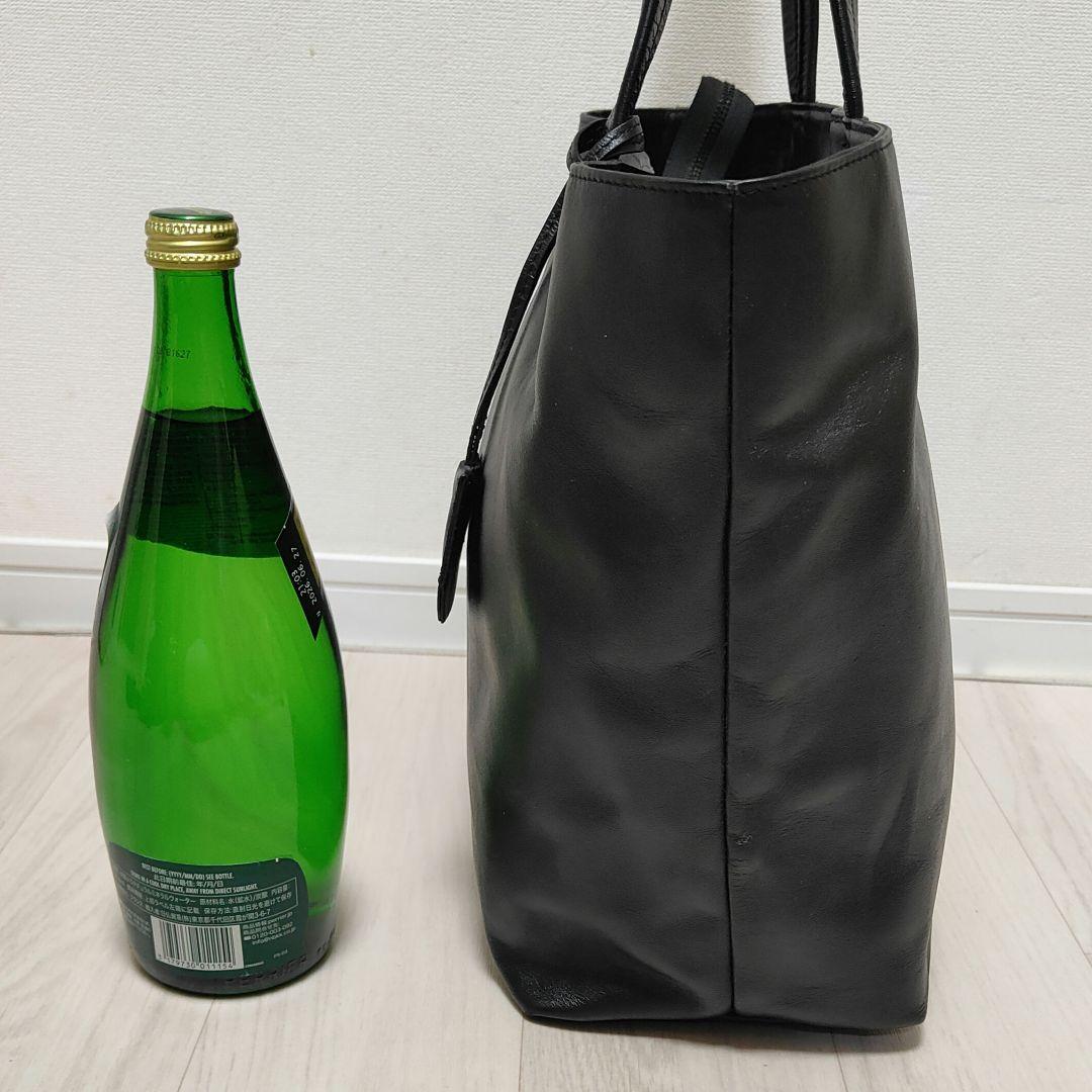 ユナイテッドアローズ　ブラック　レザートートバッグ