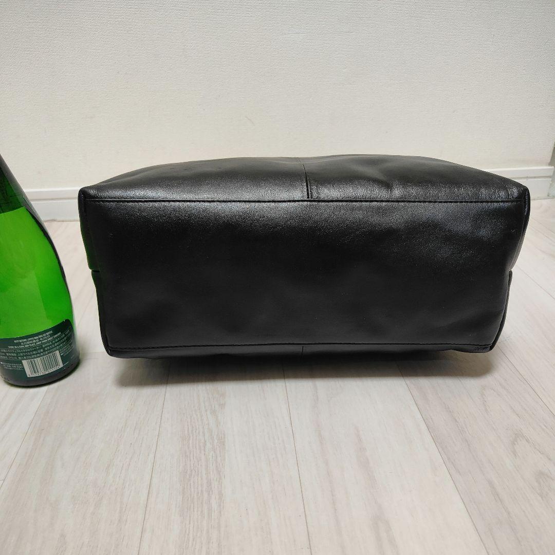 ユナイテッドアローズ　ブラック　レザートートバッグ