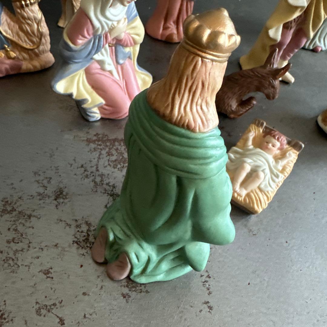 瞬間お値下げ‼️とっても素敵！ クリスマス キリスト降臨　人形セット 陶器製