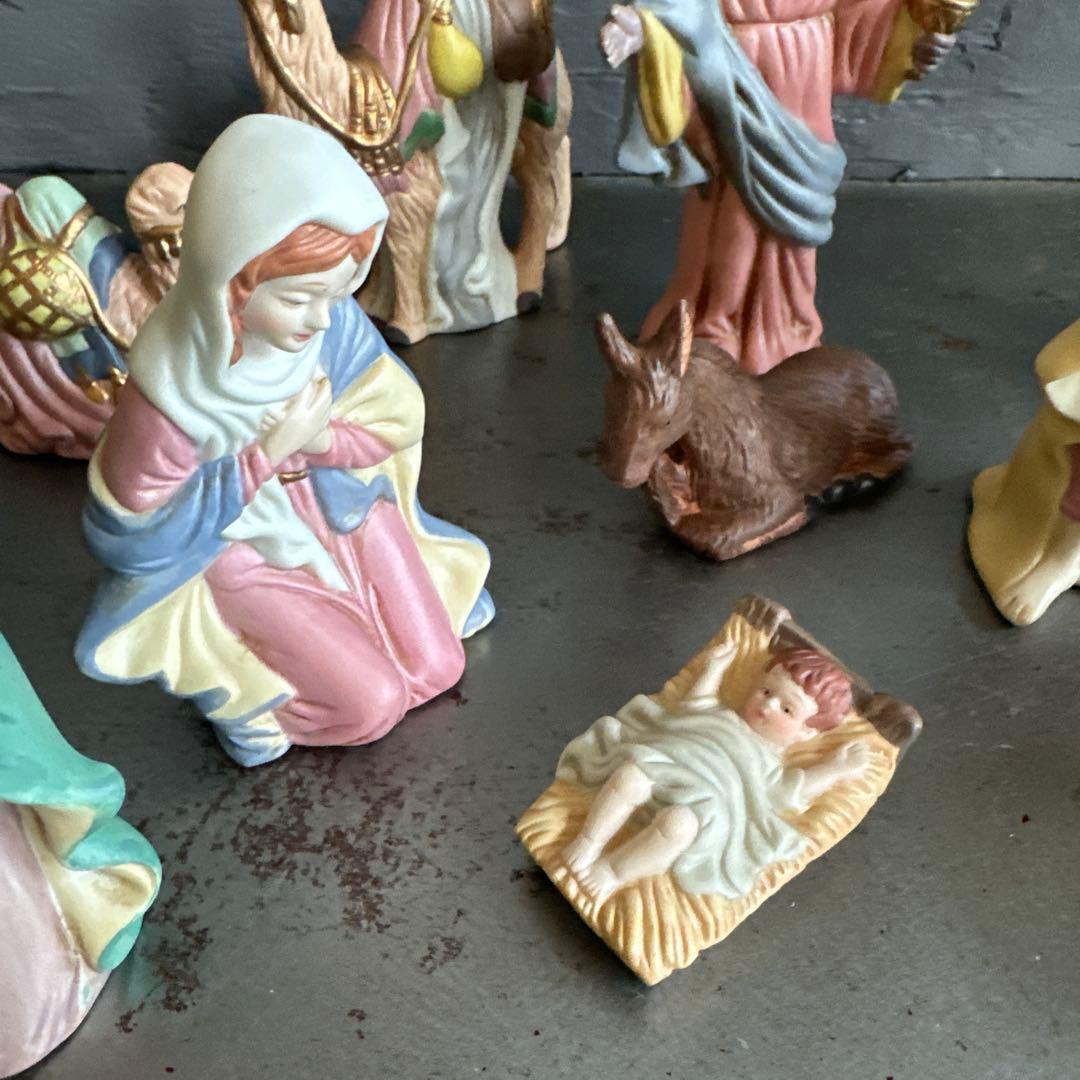 瞬間お値下げ‼️とっても素敵！ クリスマス キリスト降臨　人形セット 陶器製