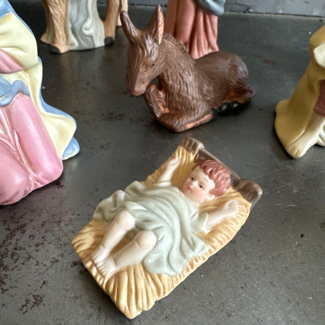 瞬間お値下げ‼️とっても素敵！ クリスマス キリスト降臨　人形セット 陶器製